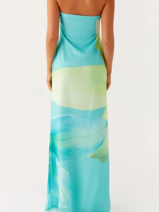 Peppermayo Darcy Maxi Dress in Turquoise Floral US 4 - Picture 3 of 10